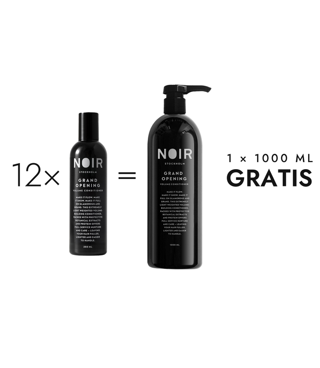 12 x 250 ml Grand Opening Conditioner + 1 x 1000 ml cadeau