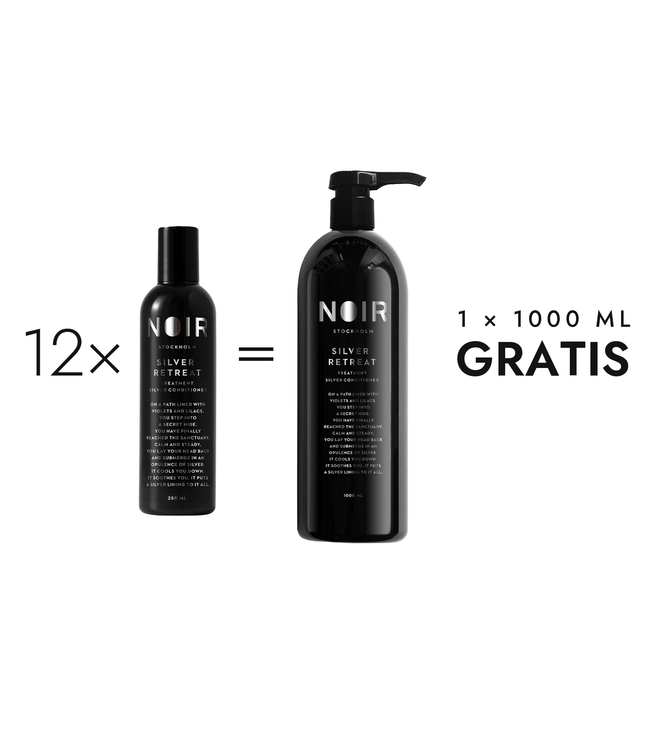 12 x 250 ml Silver Retreat Conditioner + 1 x 1000 ml cadeau
